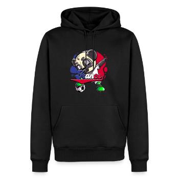 Frankreich Fußball - Männer Premium Bio Hoodie - Schwarz - Vorne - Nico (187cm)