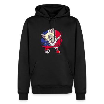 Frankreich Fußball - Männer Premium Bio Hoodie - Schwarz - Vorne - Nico (187cm)