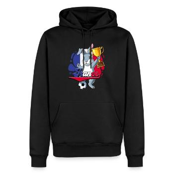 Frankreich Fußball - Männer Premium Bio Hoodie - Schwarz - Vorne - Nico (187cm)