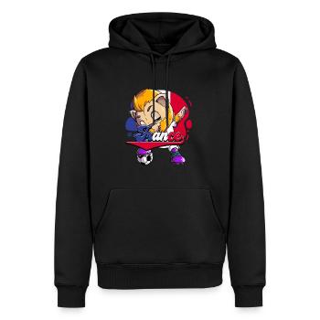 Frankreich Fußball - Männer Premium Bio Hoodie - Schwarz - Vorne - Nico (187cm)