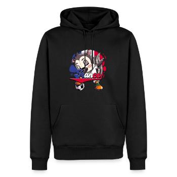 Frankreich Fußball - Männer Premium Bio Hoodie - Schwarz - Vorne - Nico (187cm)