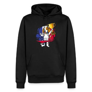 Frankreich Fußball - Männer Premium Bio Hoodie - Schwarz - Vorne - Nico (187cm)