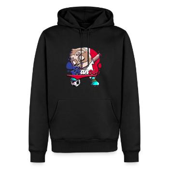 Frankreich Fußball - Männer Premium Bio Hoodie - Schwarz - Vorne - Nico (187cm)