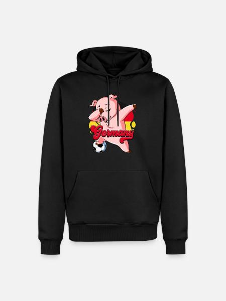 Germany Football - Men’s Premium Organic Hoodie - black