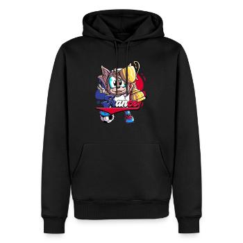 Frankreich Fußball - Männer Premium Bio Hoodie - Schwarz - Vorne - Nico (187cm)