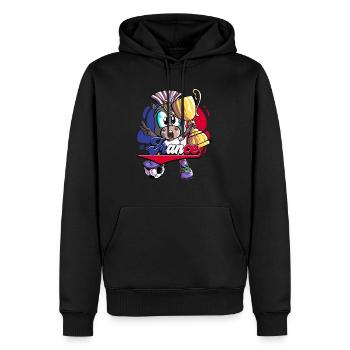 Frankreich Fußball - Männer Premium Bio Hoodie - Schwarz - Vorne - Nico (187cm)