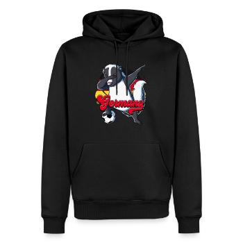 Deutschland Fußball - Männer Premium Bio Hoodie - Schwarz - Vorne - Nico (187cm)