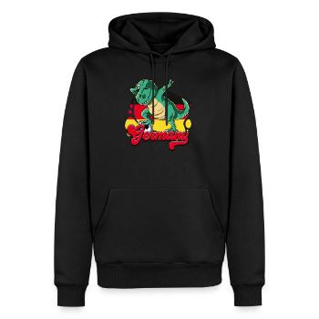 Allemagne Football - Sweat à capuche Premium bio Homme - noir - Devant - Nico (187cm)