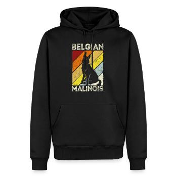 Belgian Malinois Hunde - Männer Premium Bio Hoodie - Schwarz - Vorne - Nico (187cm)