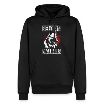 Belgian Malinois Hunde - Männer Premium Bio Hoodie - Schwarz - Vorne - Nico (187cm)