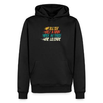 Polizist Polizei - Männer Premium Bio Hoodie - Schwarz - Vorne - Nico (187cm)