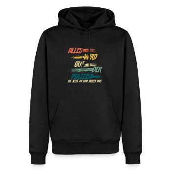Polizist Polizei - Männer Premium Bio Hoodie - Schwarz - Vorne - Nico (187cm)