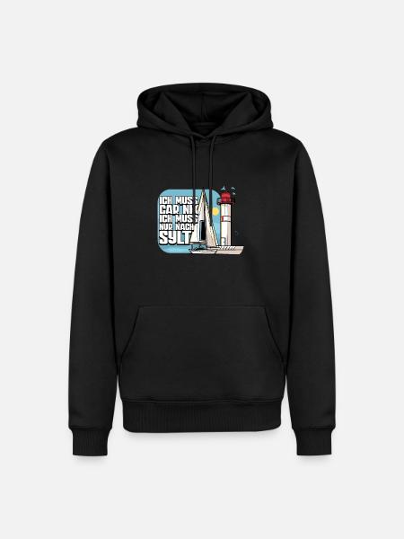 Sylt - Männer Premium Bio Hoodie - Schwarz