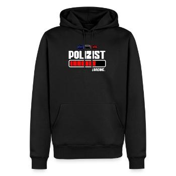 Polizist Loading Polizei - Männer Premium Bio Hoodie - Schwarz - Vorne - Nico (187cm)