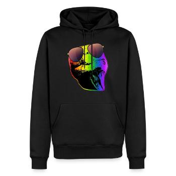 Schildkröte Sonnenbrille Schildkröten Regenbogen - Männer Premium Bio Hoodie - Schwarz - Vorne - Nico (187cm)