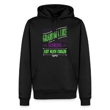 pet lover black cat hoodies and sweatshirts funny - Männer Premium Bio Hoodie - Schwarz - Vorne - Nico (187cm)