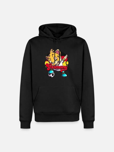 Deutschland Fußball - Männer Premium Bio Hoodie - Schwarz