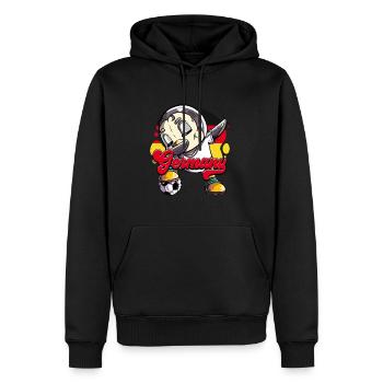 Allemagne Football - Sweat à capuche Premium bio Homme - noir - Devant - Nico (187cm)