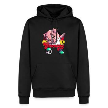Allemagne Football - Sweat à capuche Premium bio Homme - noir - Devant - Nico (187cm)