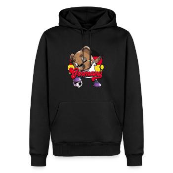 Deutschland Fußball - Männer Premium Bio Hoodie - Schwarz - Vorne - Nico (187cm)