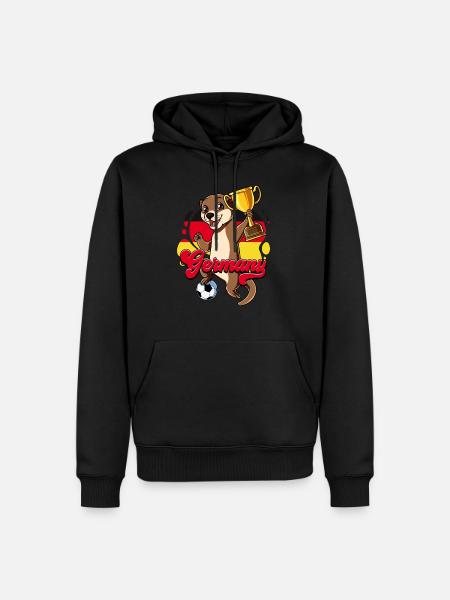 Germany Football - Men’s Premium Organic Hoodie - black