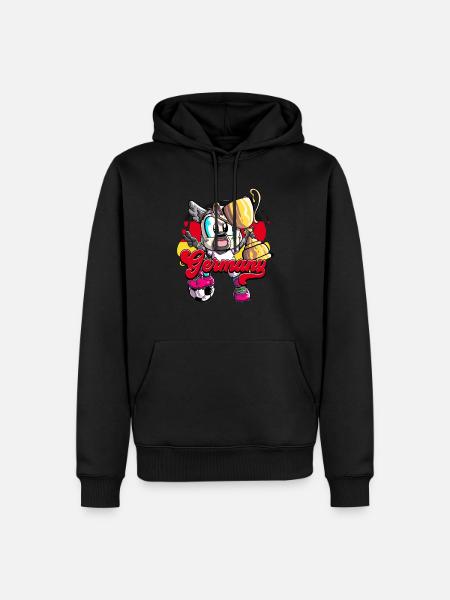 Germany Football - Men’s Premium Organic Hoodie - black