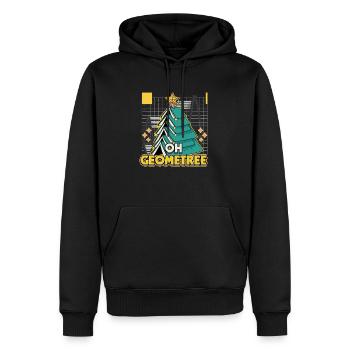Oh Geometree Xmas Design for a Math Teacher Math - Männer Premium Bio Hoodie - Schwarz - Vorne - Nico (187cm)