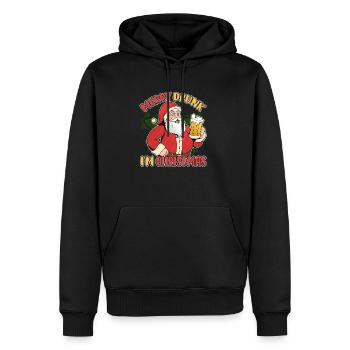 Merry Drunk I'm Christmas for Xmas Beer Lovers - Männer Premium Bio Hoodie - Schwarz - Vorne - Nico (187cm)