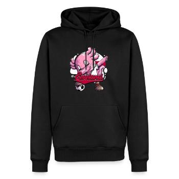England Fußball - Männer Premium Bio Hoodie - Schwarz - Vorne - Nico (187cm)