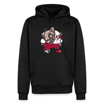 England Fußball - Männer Premium Bio Hoodie - Schwarz - Vorne - Nico (187cm)