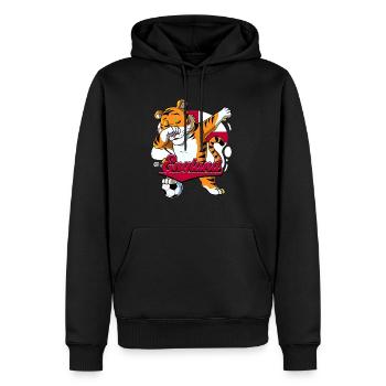 England Fußball - Männer Premium Bio Hoodie - Schwarz - Vorne - Nico (187cm)
