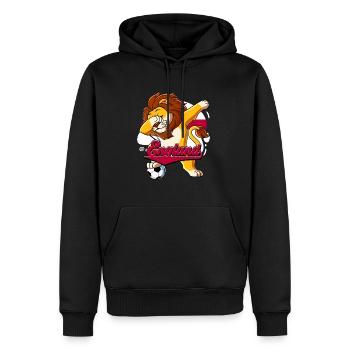 England Fußball - Männer Premium Bio Hoodie - Schwarz - Vorne - Nico (187cm)