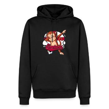 England Fußball - Männer Premium Bio Hoodie - Schwarz - Vorne - Nico (187cm)