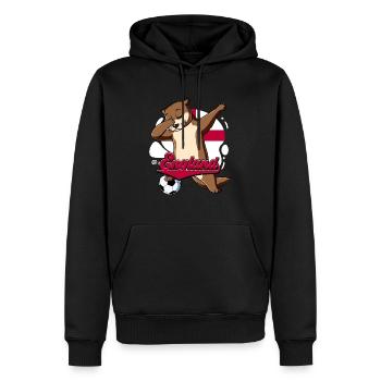 England Fußball - Männer Premium Bio Hoodie - Schwarz - Vorne - Nico (187cm)