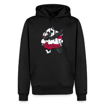 England Fußball - Männer Premium Bio Hoodie - Schwarz - Vorne - Nico (187cm)