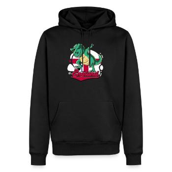 England Fußball - Männer Premium Bio Hoodie - Schwarz - Vorne - Nico (187cm)