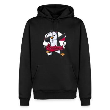 England Fußball - Männer Premium Bio Hoodie - Schwarz - Vorne - Nico (187cm)