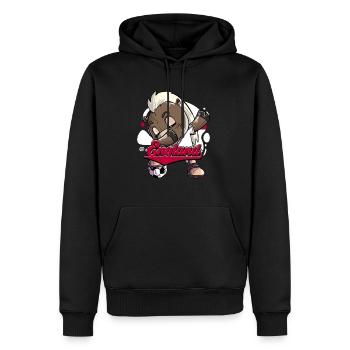 England Fußball - Männer Premium Bio Hoodie - Schwarz - Vorne - Nico (187cm)