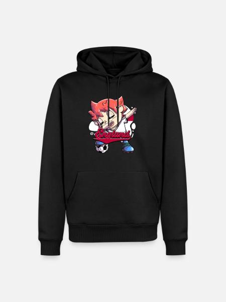 England Fußball - Männer Premium Bio Hoodie - Schwarz
