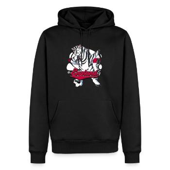 England Fußball - Männer Premium Bio Hoodie - Schwarz - Vorne - Nico (187cm)