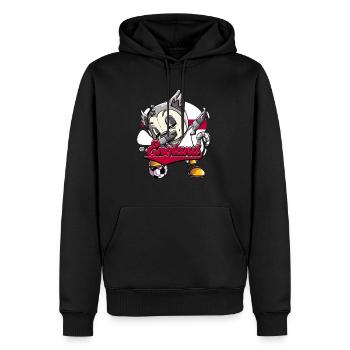 England Fußball - Männer Premium Bio Hoodie - Schwarz - Vorne - Nico (187cm)
