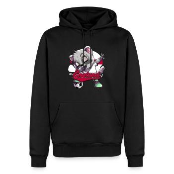 England Fußball - Männer Premium Bio Hoodie - Schwarz - Vorne - Nico (187cm)