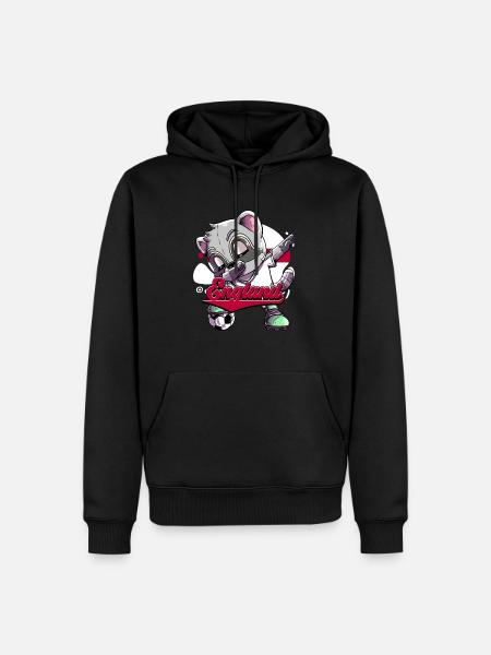 England Fußball - Männer Premium Bio Hoodie - Schwarz