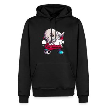 England Fußball - Männer Premium Bio Hoodie - Schwarz - Vorne - Nico (187cm)