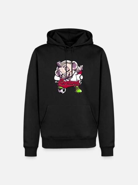 England Fußball - Männer Premium Bio Hoodie - Schwarz