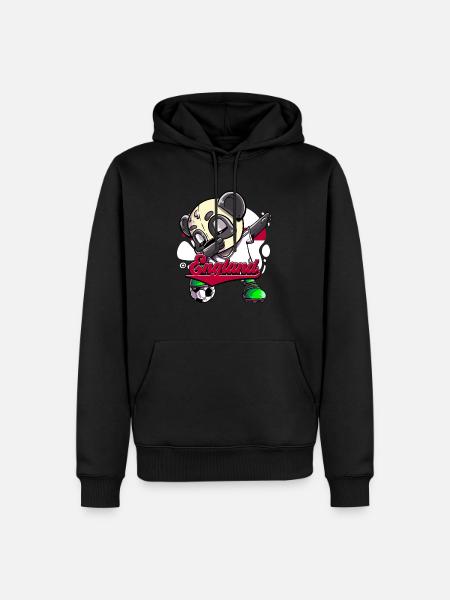 England Fußball - Männer Premium Bio Hoodie - Schwarz