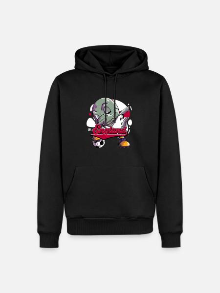 England Fußball - Männer Premium Bio Hoodie - Schwarz