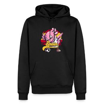 Spanien Fußball - Männer Premium Bio Hoodie - Schwarz - Vorne - Nico (187cm)