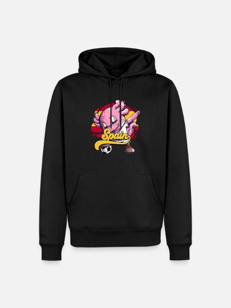 Spanien Fußball - Männer Premium Bio Hoodie - Schwarz