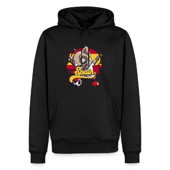 Spanien Fußball - Männer Premium Bio Hoodie - Schwarz - Vorne - Nico (187cm)